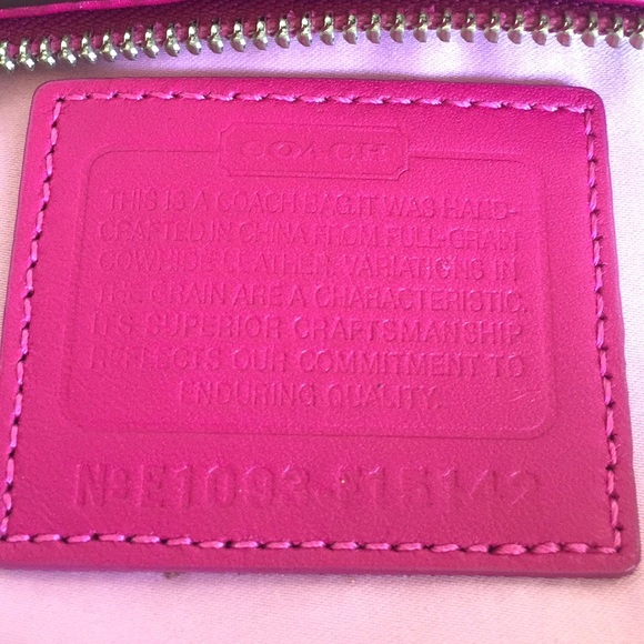 Coach Raspberry Patent Leather Sachet - Picture 7 of 16